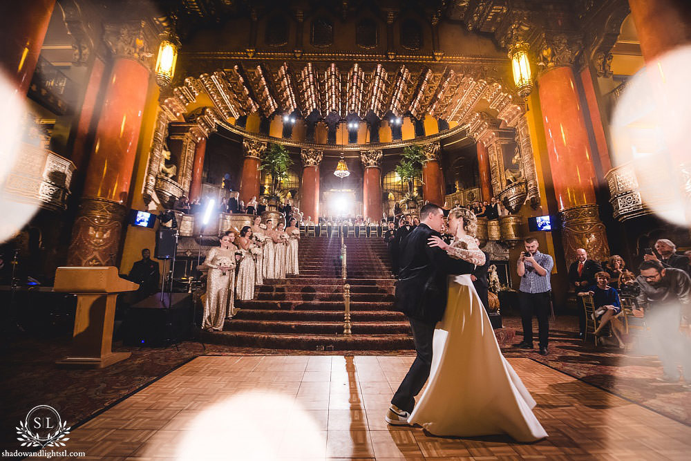 first dance at Fabulous Fox Theater St Louis wedding