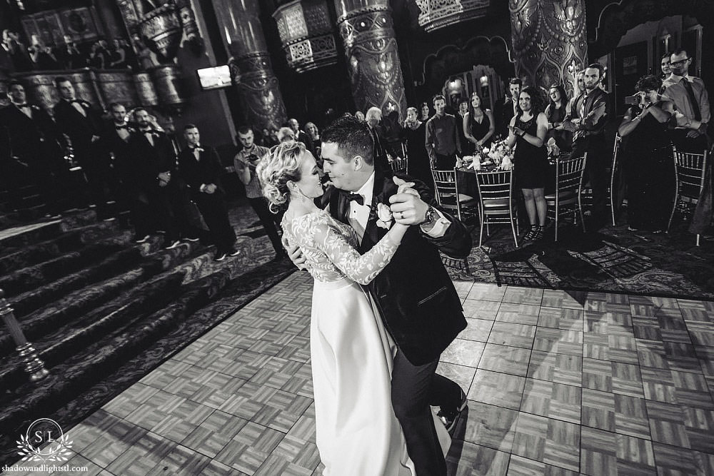 first dance at Fabulous Fox Theater St Louis wedding