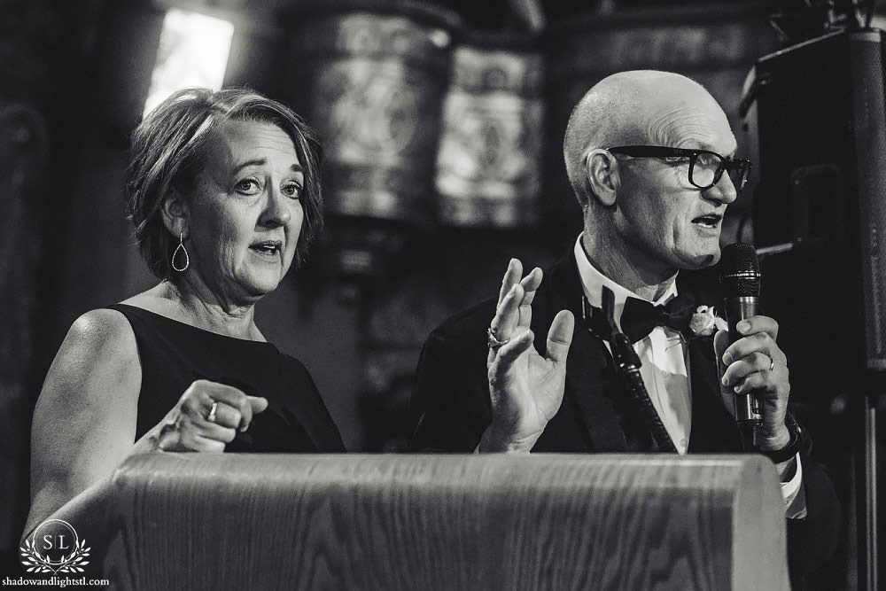 speeches at Fabulous Fox Theater St Louis wedding