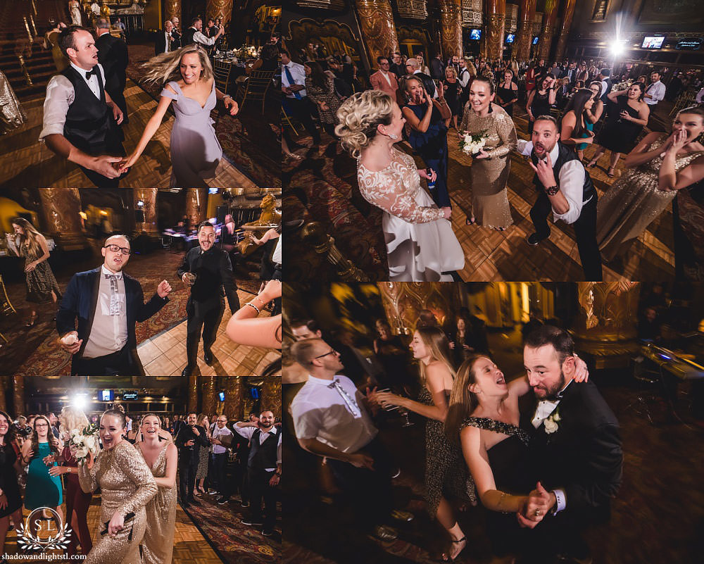 reception party at Fabulous Fox Theater St Louis wedding