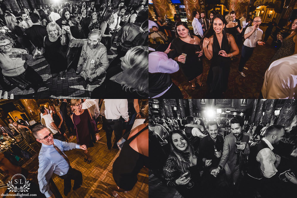 reception party at Fabulous Fox Theater St Louis wedding