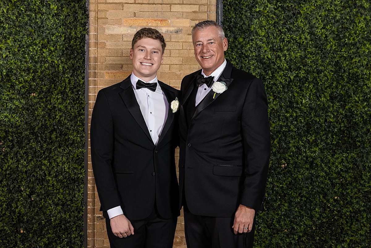 groom and his father