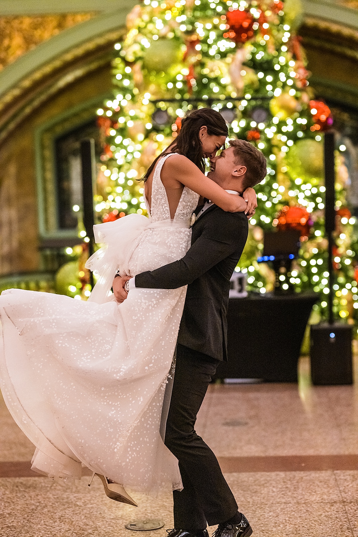 first dance in beautiful St. Louis Union Station wedding photo