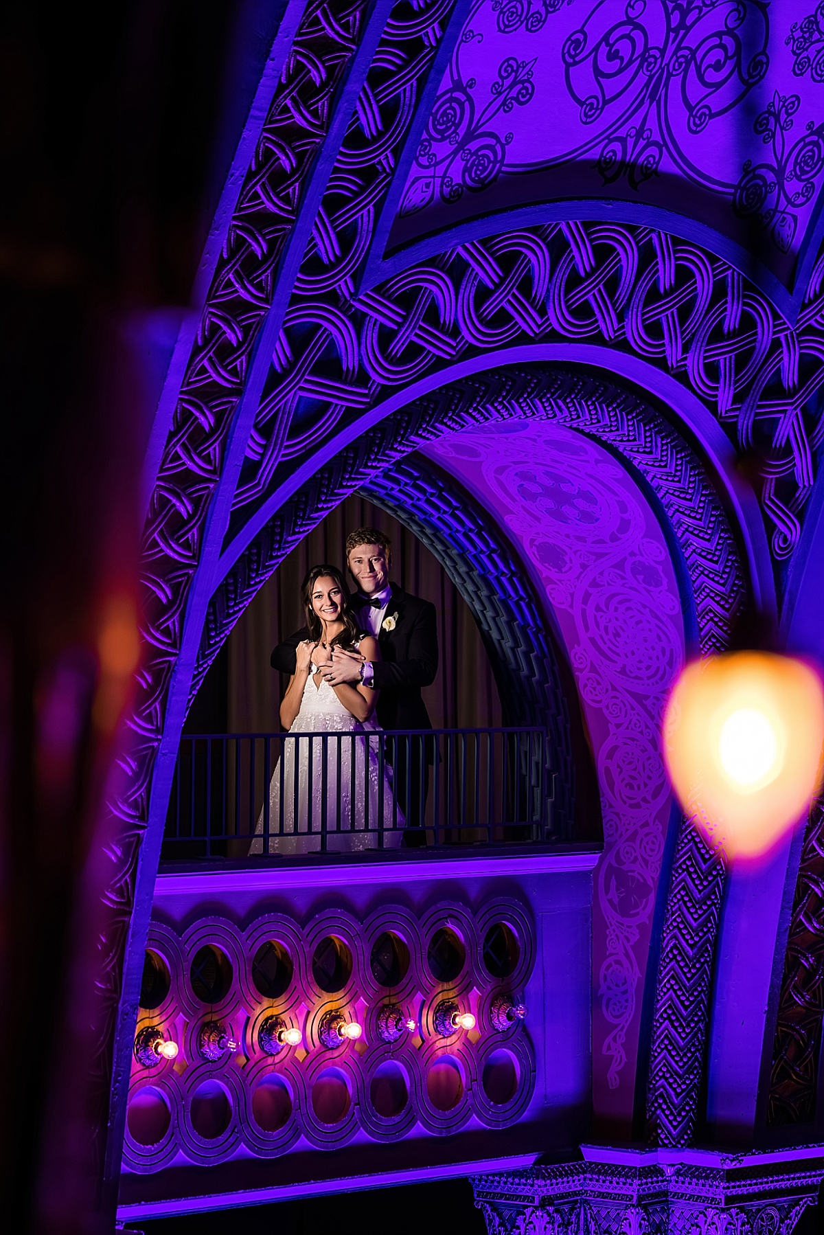 amazing bride and groom portrait in beautiful St. Louis Union Station wedding photo