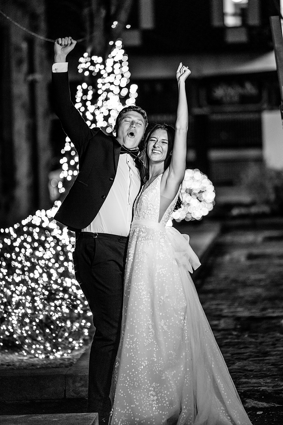 amazing bride and groom portrait outside St. Louis Union Station wedding photo