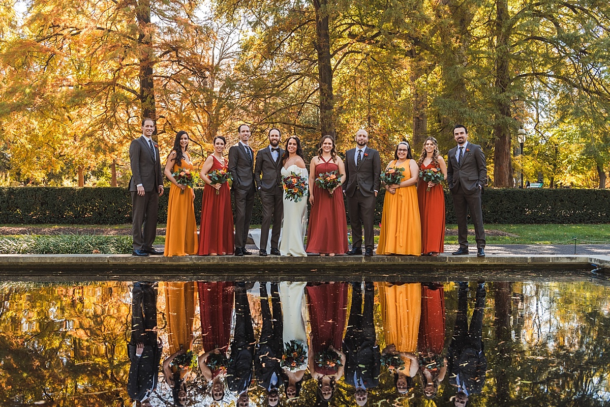 st louis wedding photo at missouri botanical garden