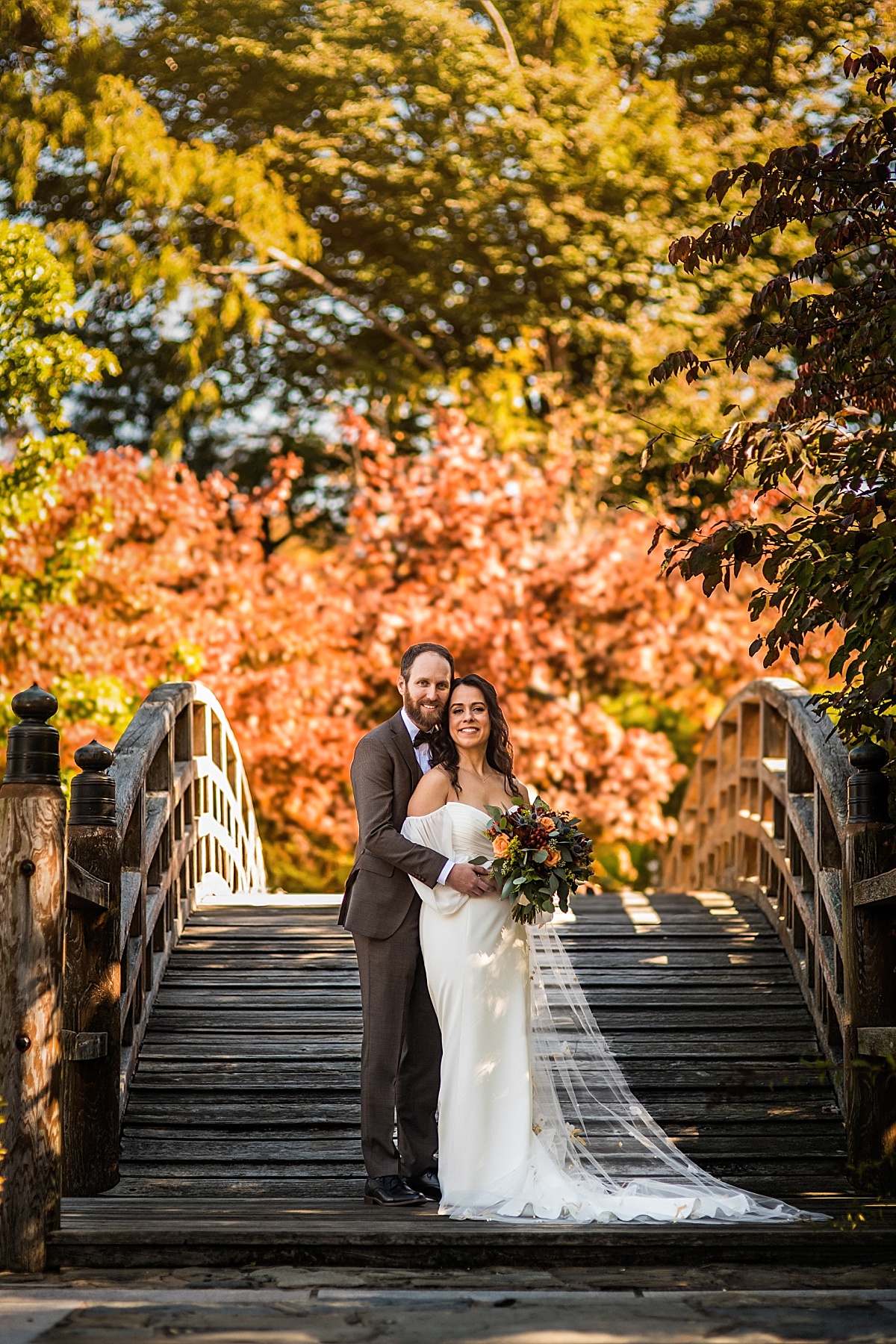 st louis wedding photo at missouri botanical garden